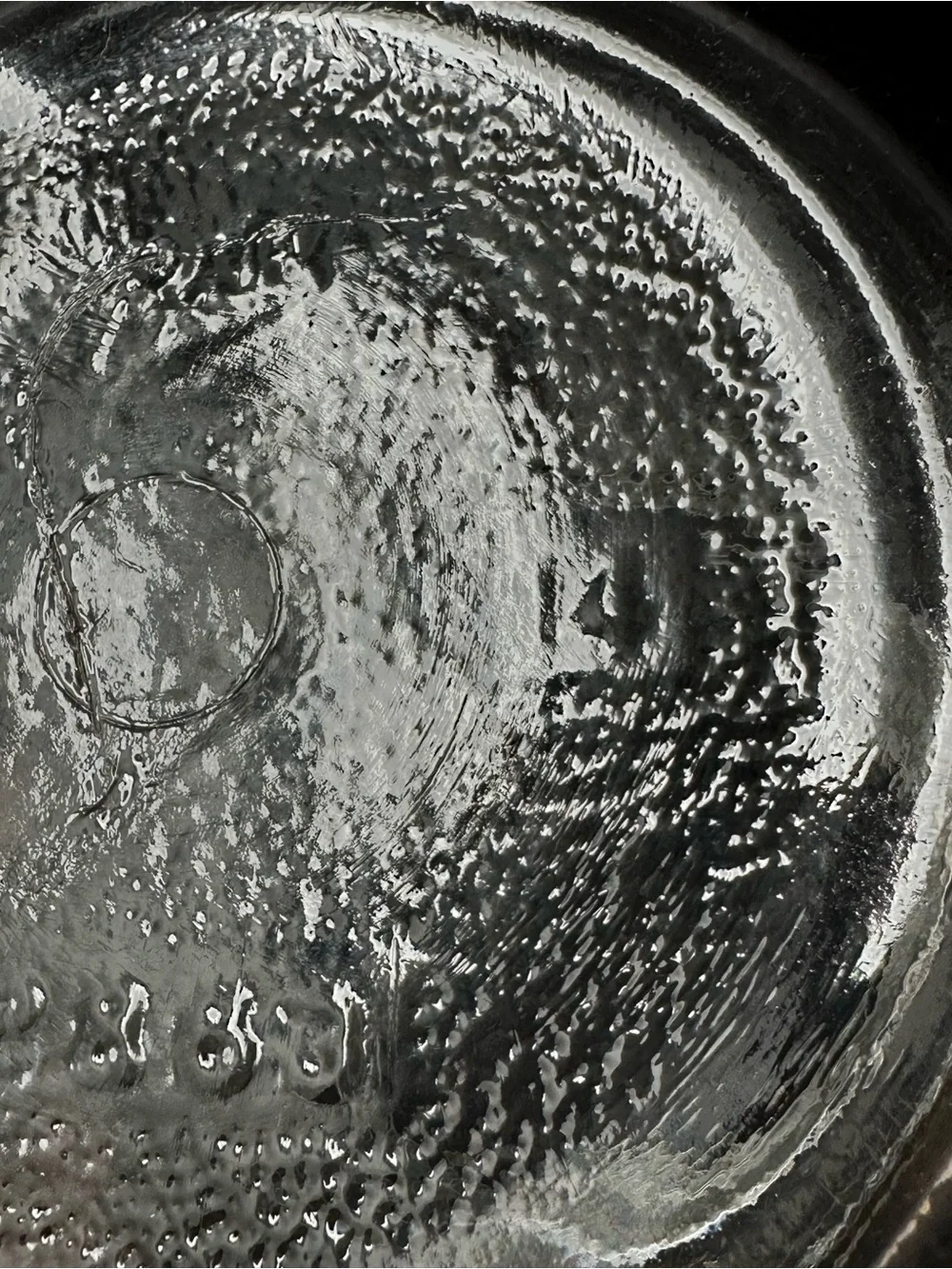 Vintage Ball Jar Textured Clear Glass Barrel with‎ Tin Lid Embossed 2863 A1